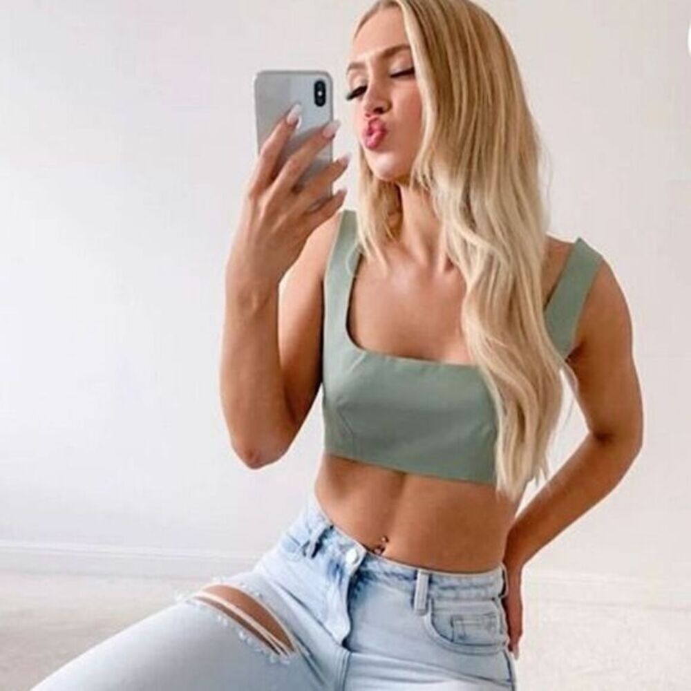 ASOS SAGE CROP TOP